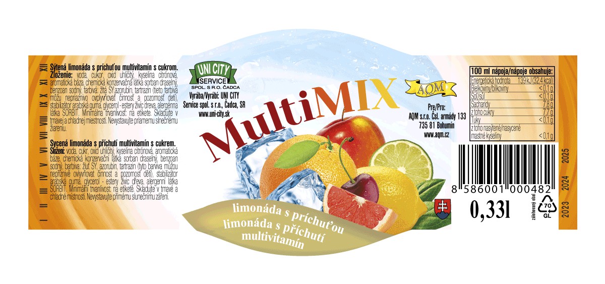 limonada multimix etiketa