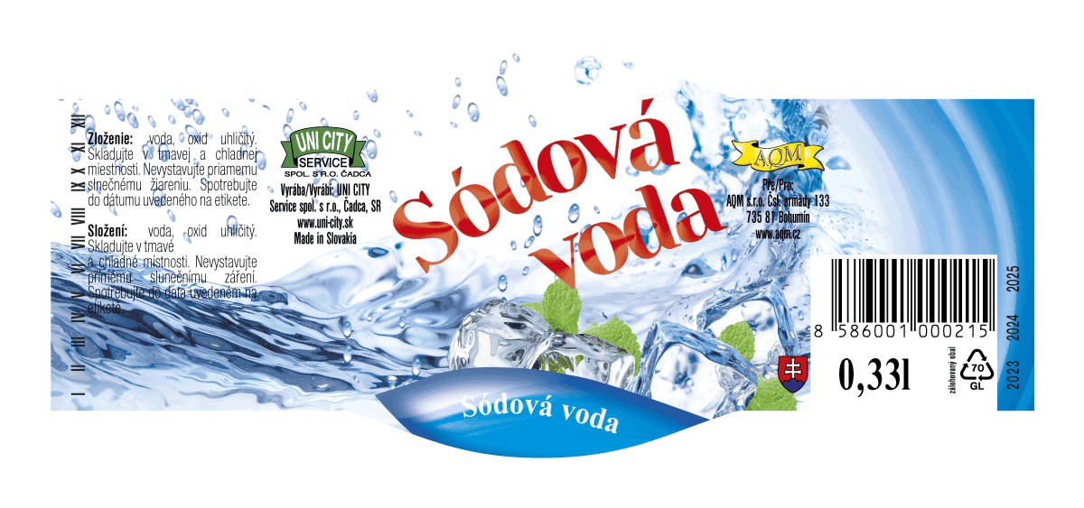 limonada sodova voda etiketa