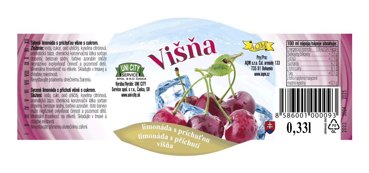 limonada visna etiketa